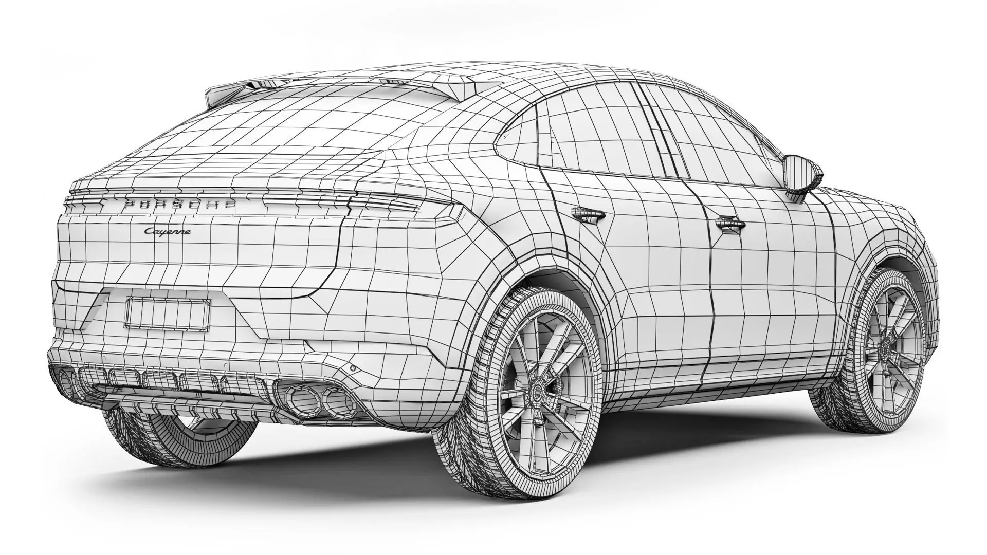 Porsche Cayenne Coupe 2024 3D model_9