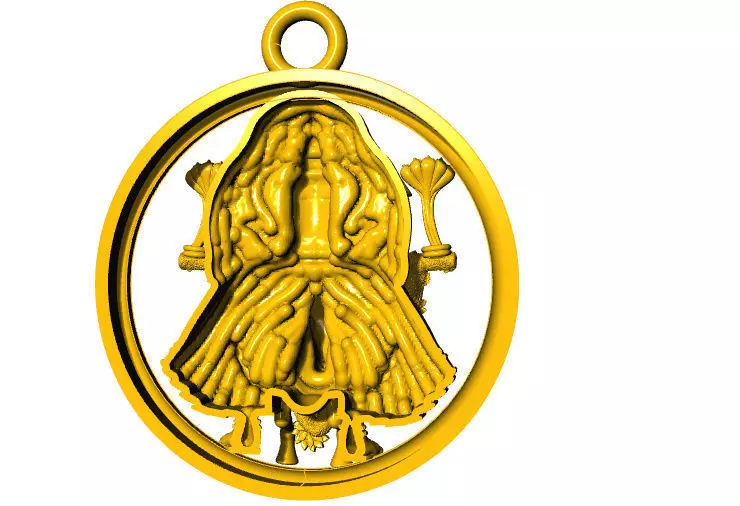 Ramnath damodar pendent 3D print model_9