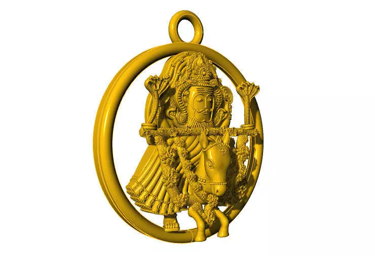 Ramnath damodar pendent 3D print model_7