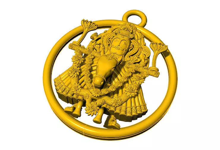 Ramnath damodar pendent 3D print model_4