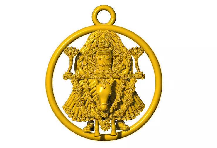 Ramnath damodar pendent 3D print model_2