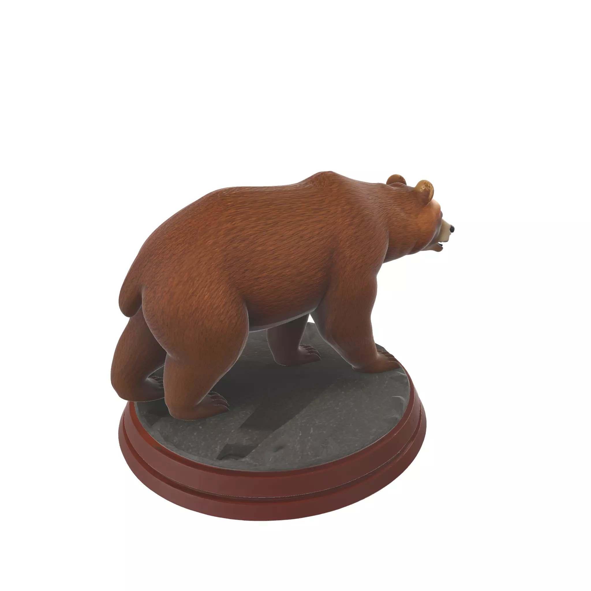 Realistic Bear Figurine Animal Model for Dioramas 3D print model_3
