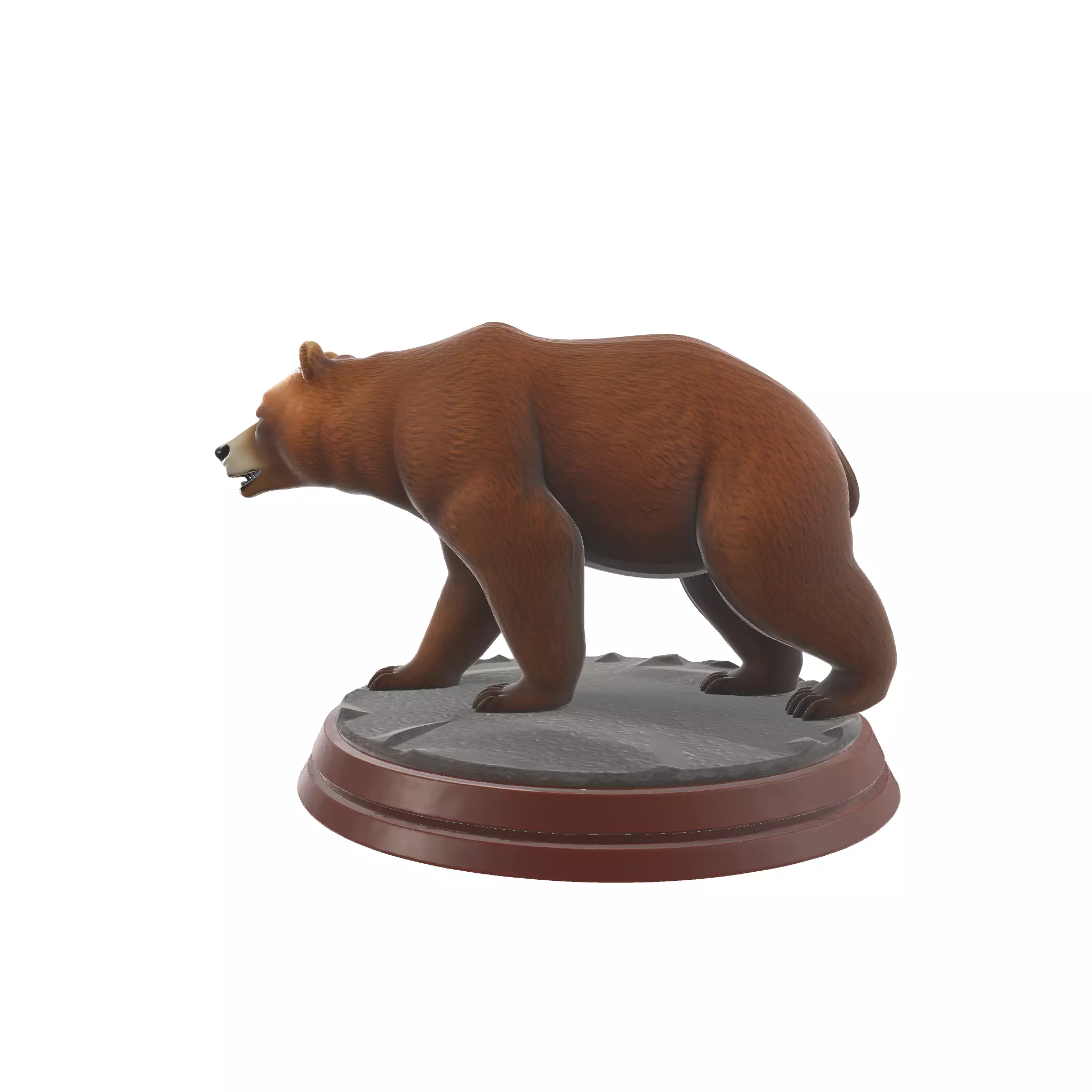 Realistic Bear Figurine Animal Model for Dioramas 3D print model_2