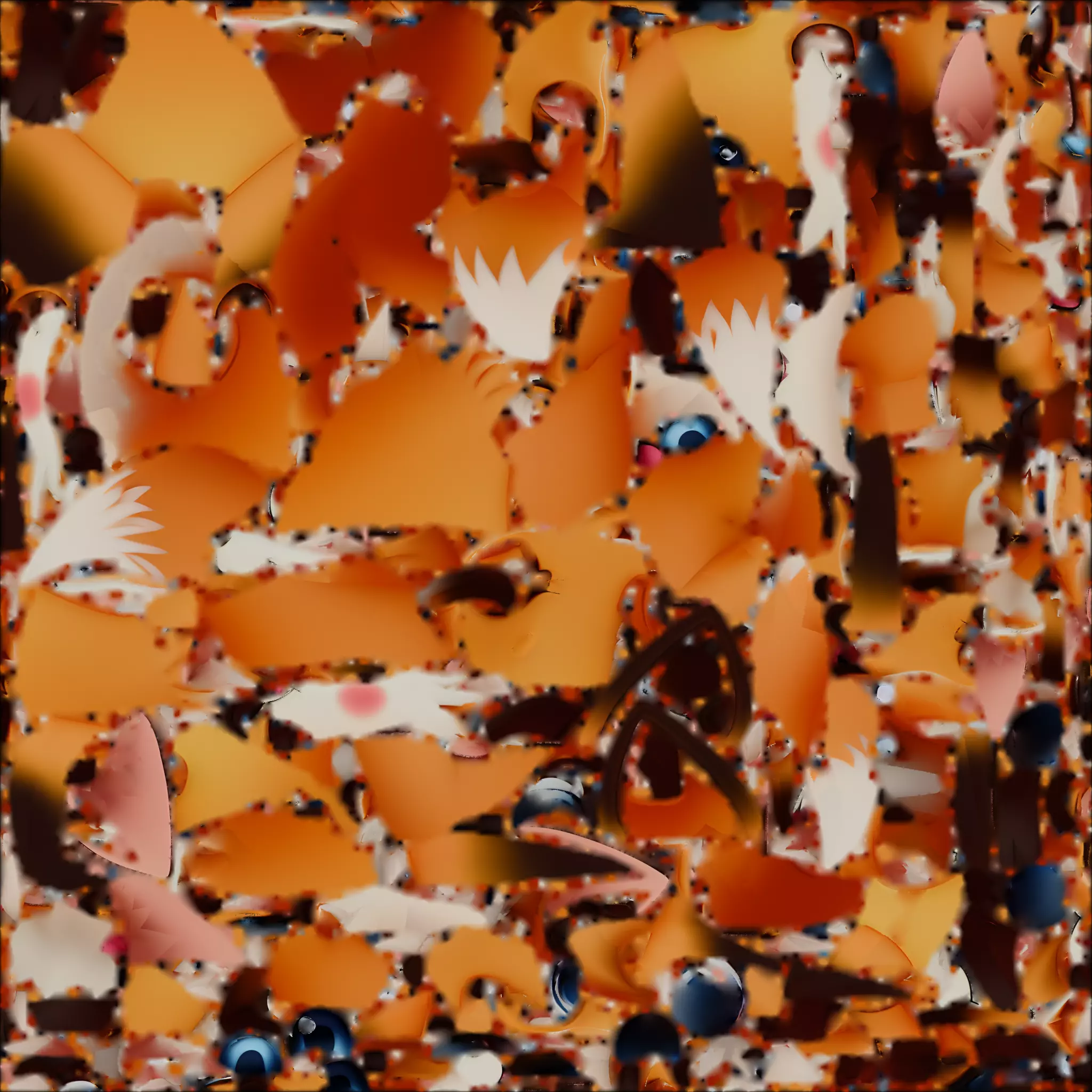 Cute Cartoon Fox 3D Model Low-poly 3D model_1