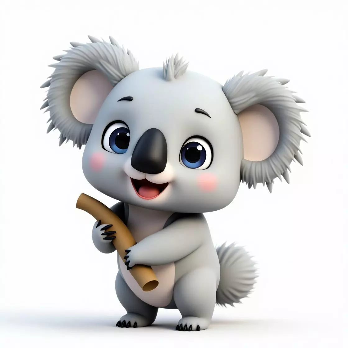 Cute Cartoon Koala 3D Model Low-poly 3D model_0
