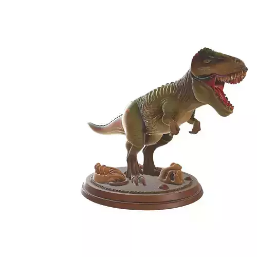 Ferocious TRex Diorama Prehistoric Dinosaur Display 3D print model