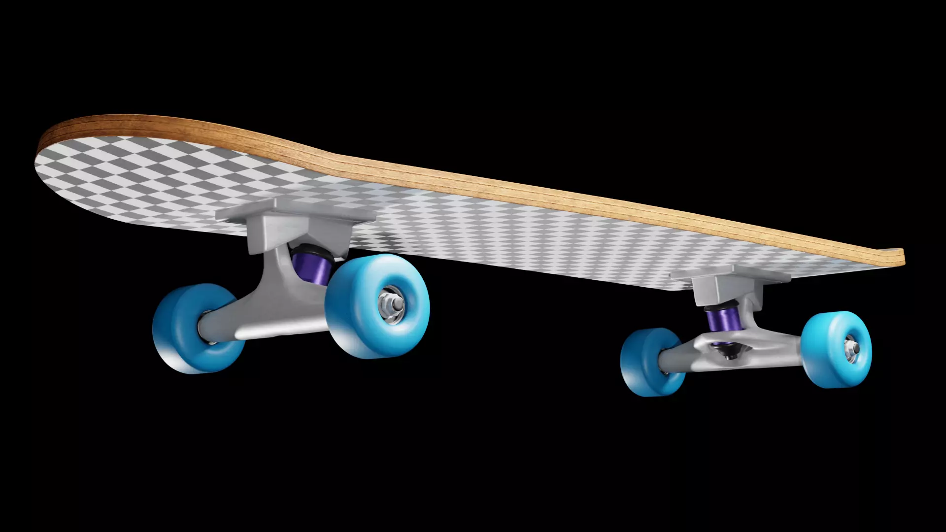 Skateboard Model 3D model_1