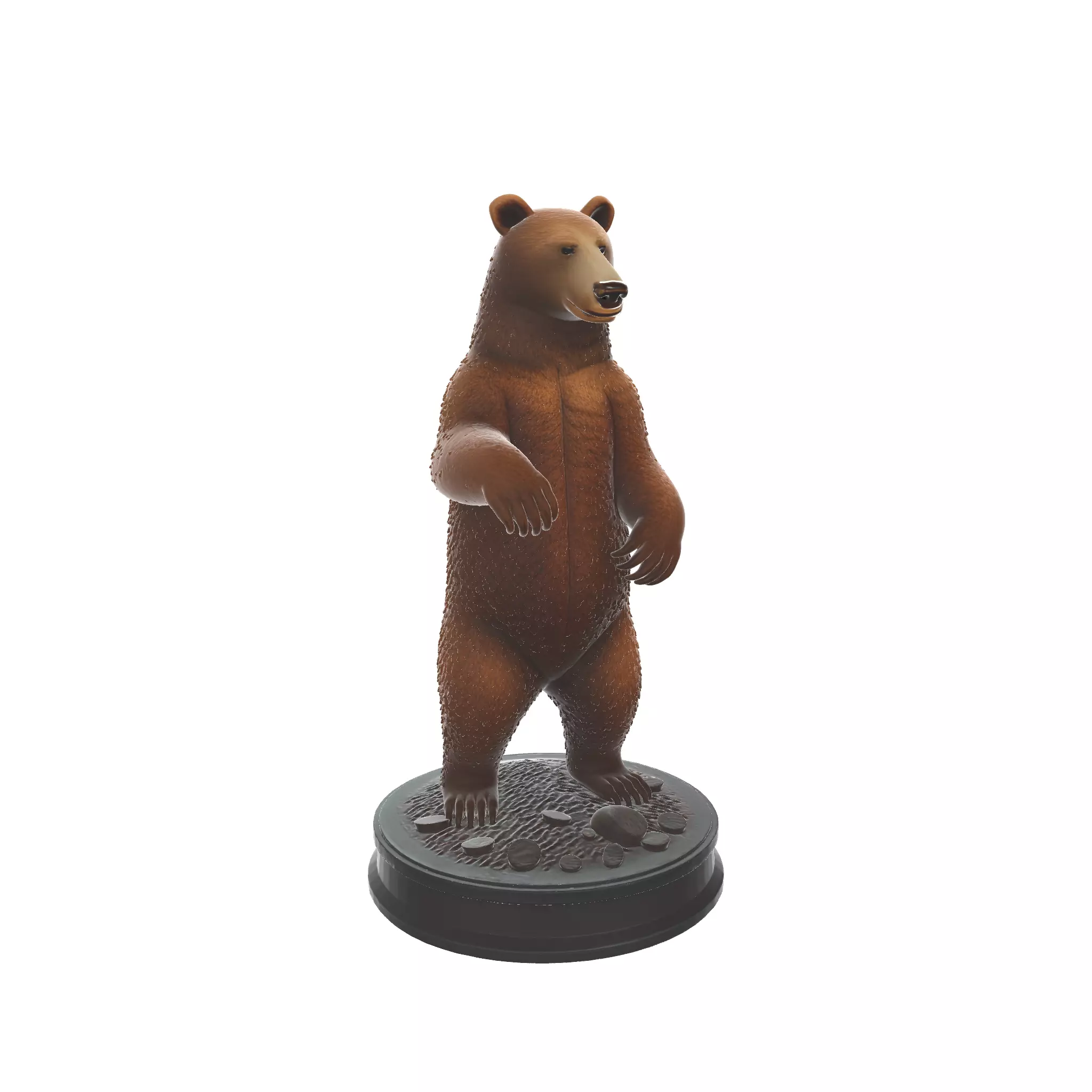 Standing Bear Figurine Wildlife Animal Sculpture 3D print model_0