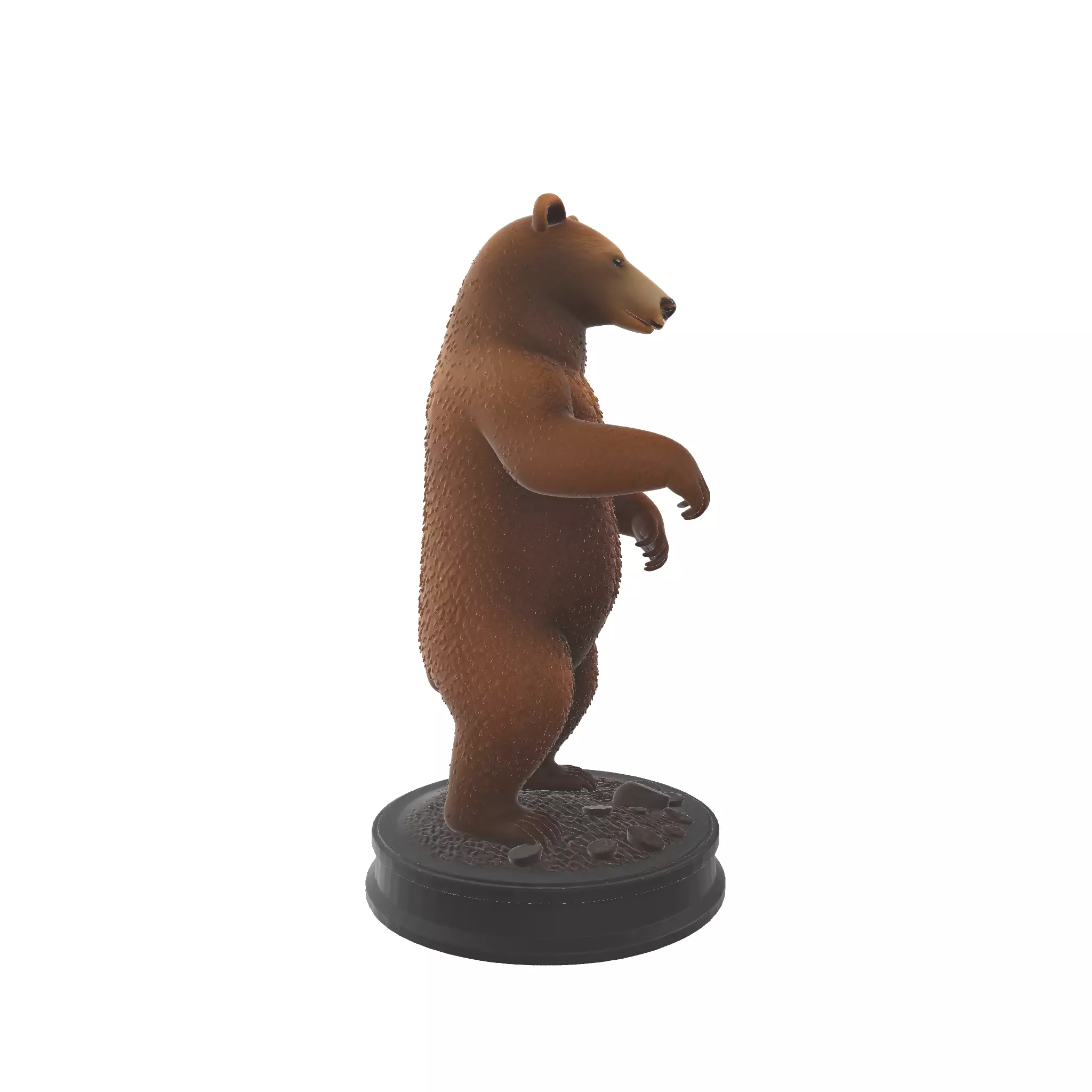 Standing Bear Figurine Wildlife Animal Sculpture 3D print model_3