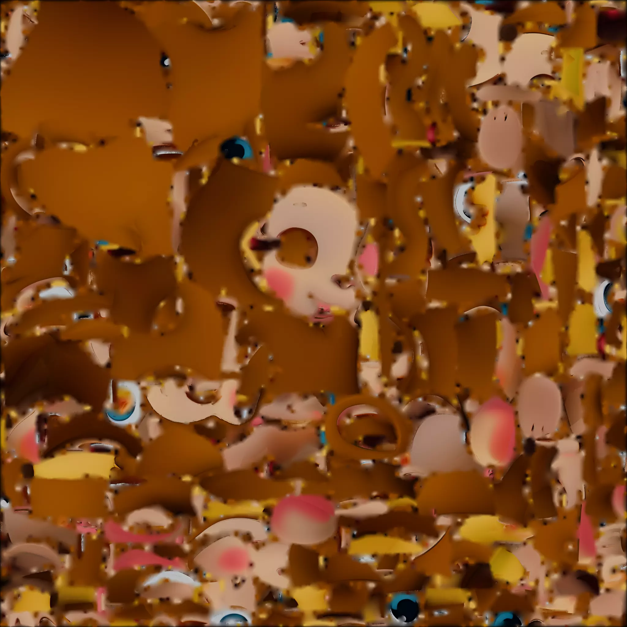 Cute Cartoon Monkey 3D Model Low-poly 3D model_1