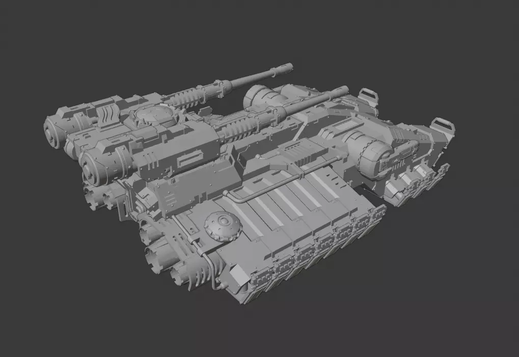 Astral Heavy Tank 3D print model_2