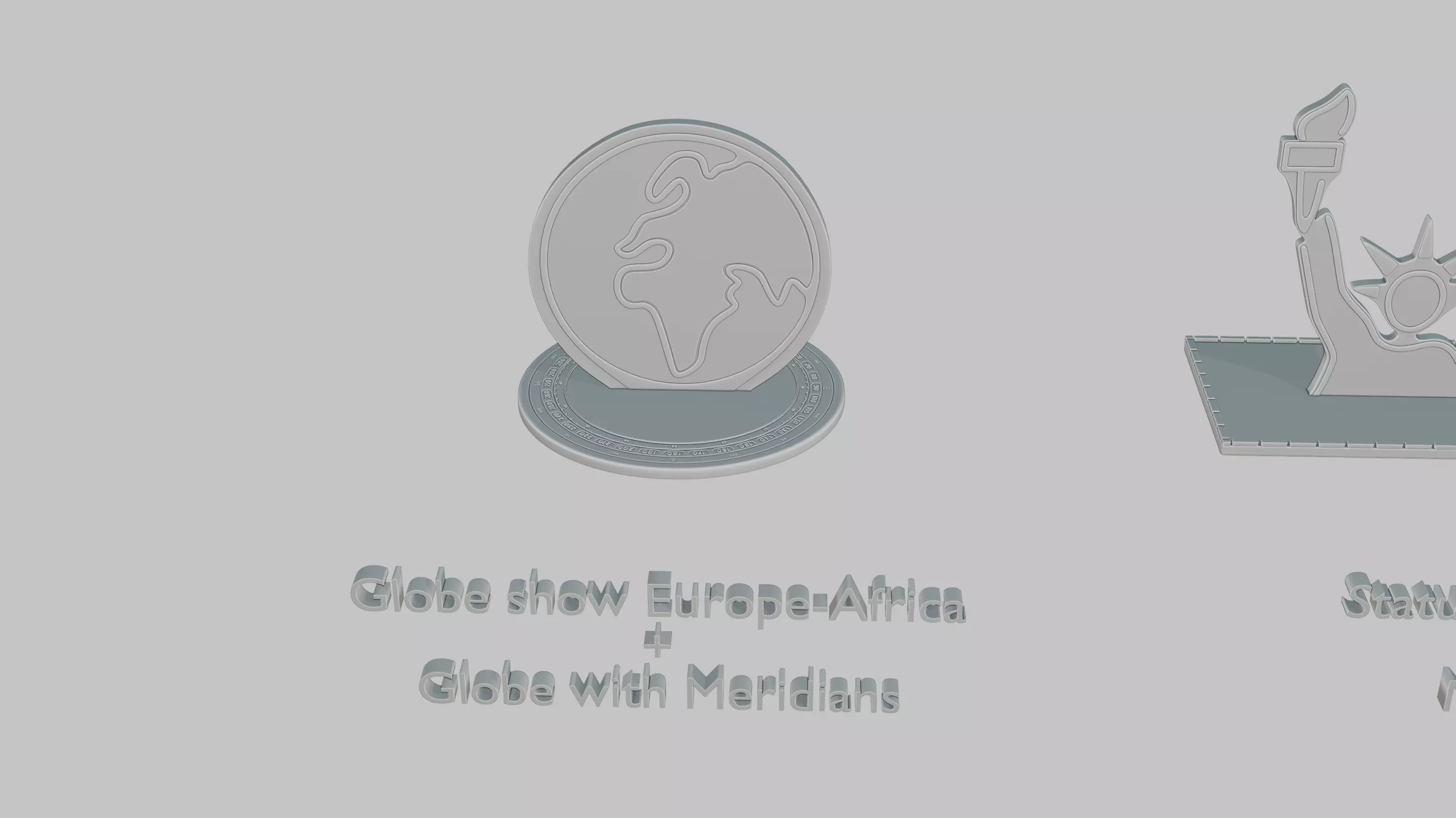 Ancient Glyphs Mini Pack Emoji Statues 3D print model_1