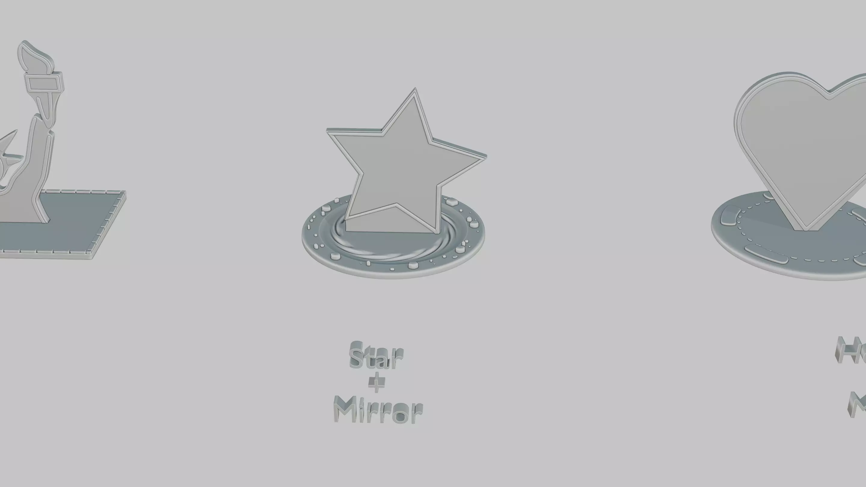 Ancient Glyphs Mini Pack Emoji Statues 3D print model_6