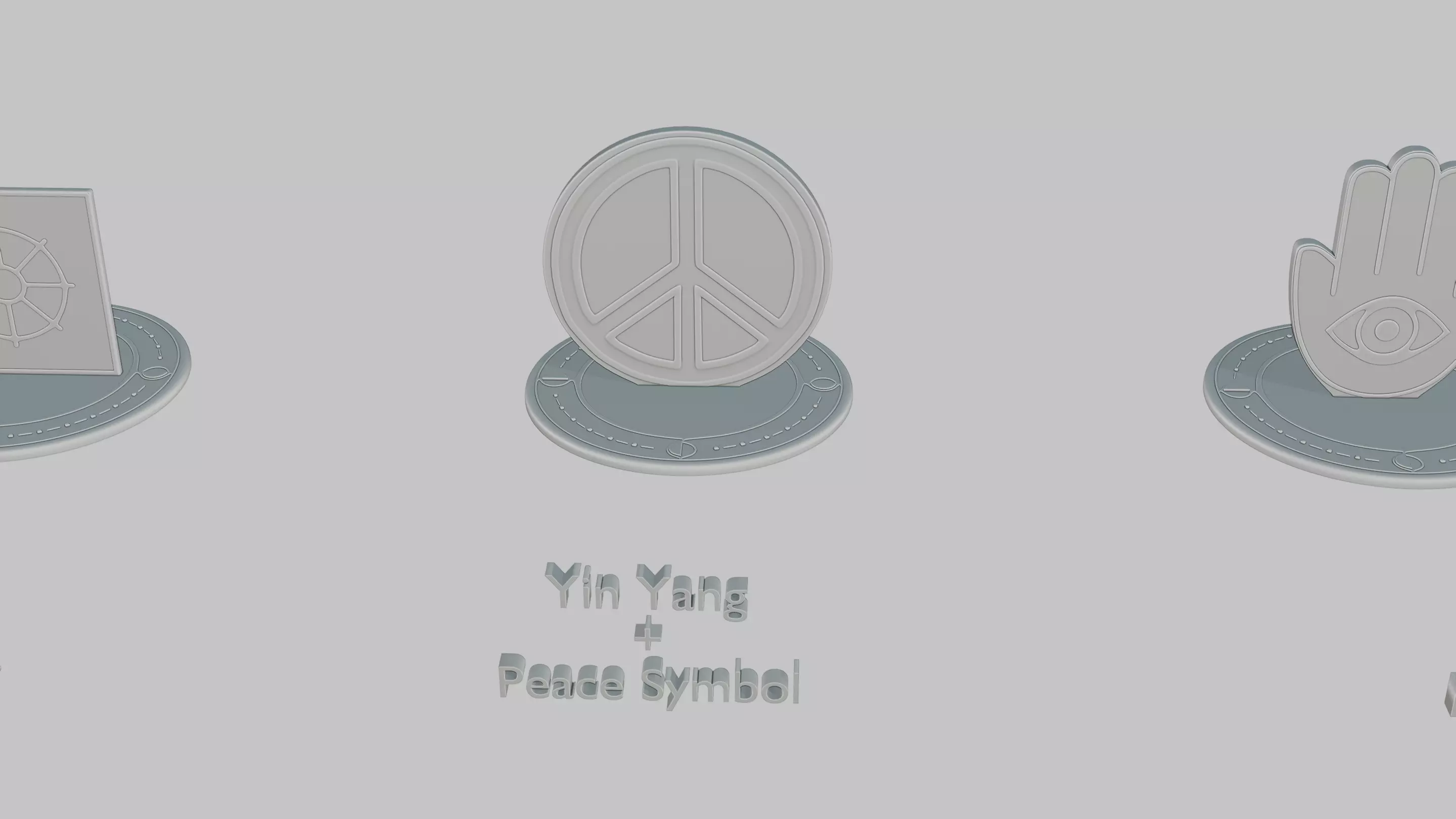 Ancient Glyphs Mini Pack Emoji Statues 3D print model_11