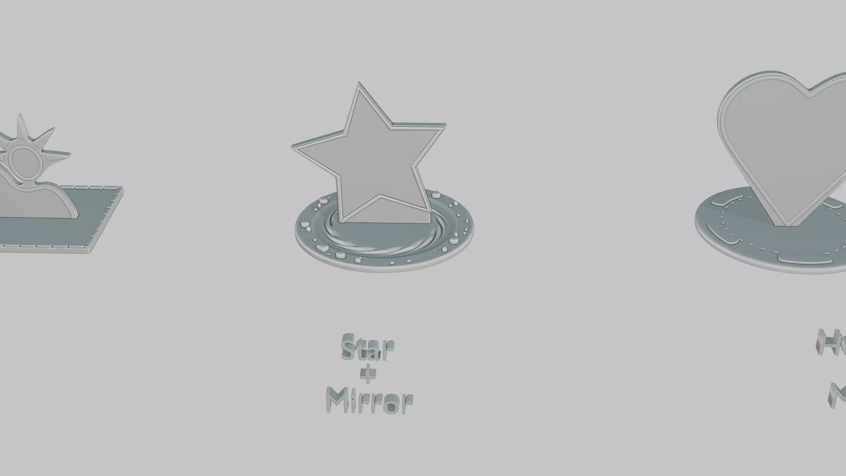 Ancient Glyphs Mini Pack Emoji Statues 3D print model_5