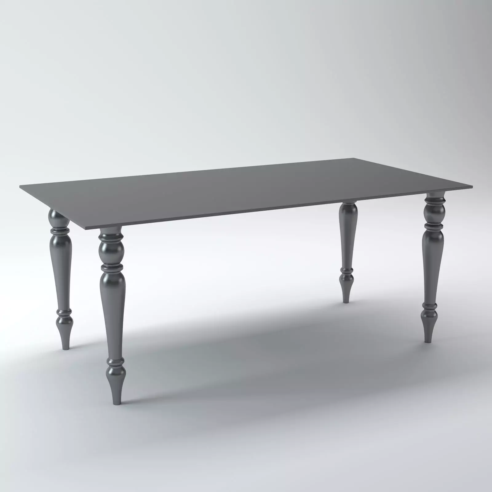 Acrylic Dining Table 1 3D model_0