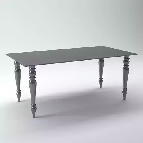Acrylic Dining Table 1 3D model