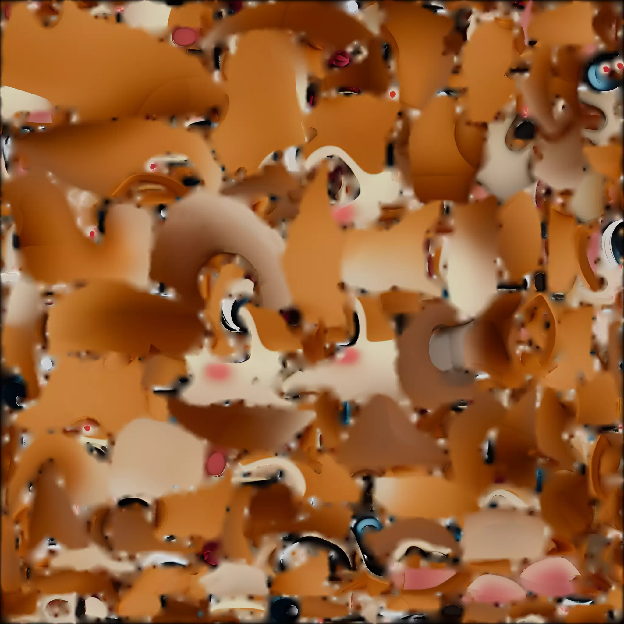 Cute Cartoon Squirrel 3D Model Low-poly 3D model_1