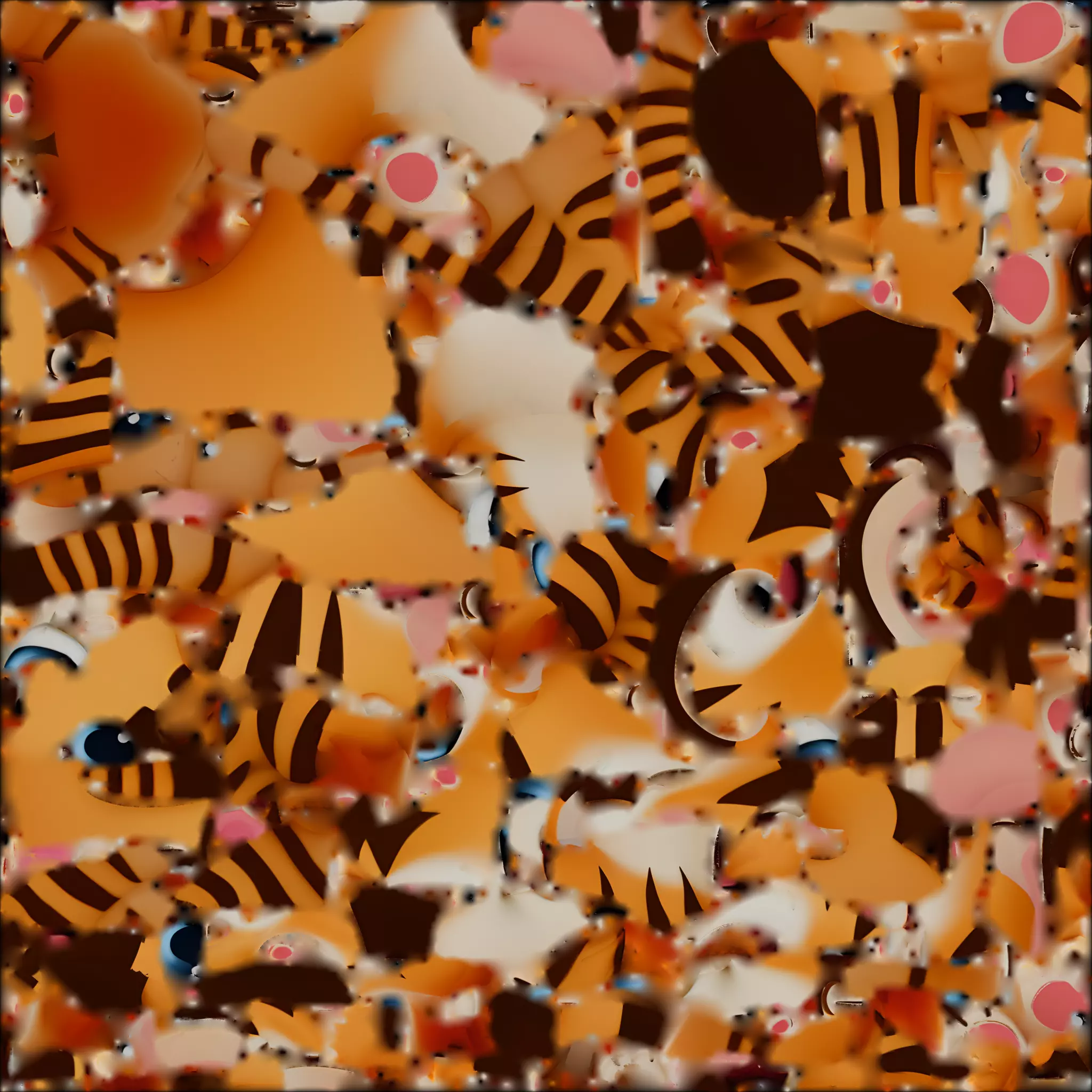 Cute Cartoon Tiger 3D Model Low-poly 3D model_1