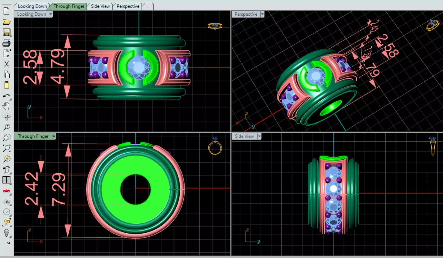Radiant Orbit Pendant 3D print model_4