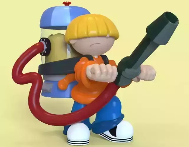 NUMBER 4 FROM KND-KIDS NEXT DOOR-PARTS AND COMPLETE 3D print model