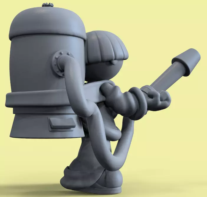 NUMBER 4 FROM KND-KIDS NEXT DOOR-PARTS AND COMPLETE 3D print model_16