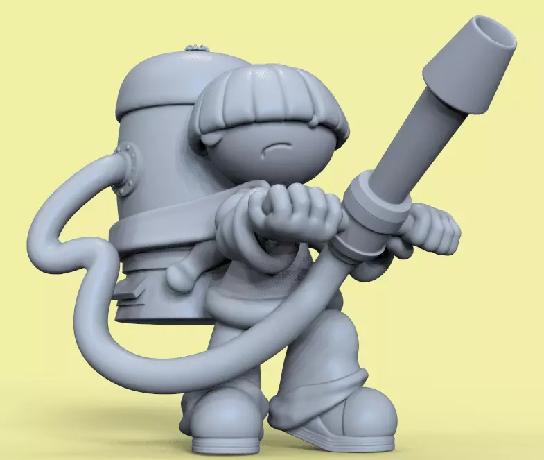 NUMBER 4 FROM KND-KIDS NEXT DOOR-PARTS AND COMPLETE 3D print model_17