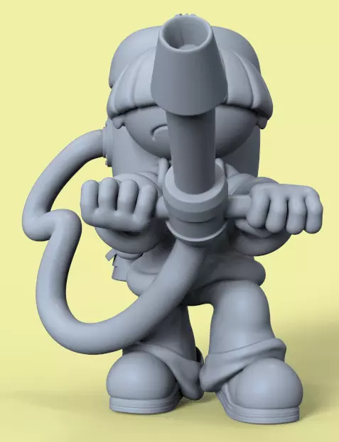 NUMBER 4 FROM KND-KIDS NEXT DOOR-PARTS AND COMPLETE 3D print model_11