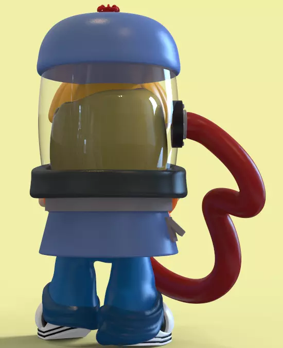 NUMBER 4 FROM KND-KIDS NEXT DOOR-PARTS AND COMPLETE 3D print model_6