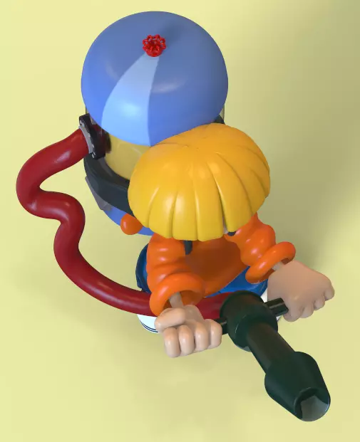 NUMBER 4 FROM KND-KIDS NEXT DOOR-PARTS AND COMPLETE 3D print model_9