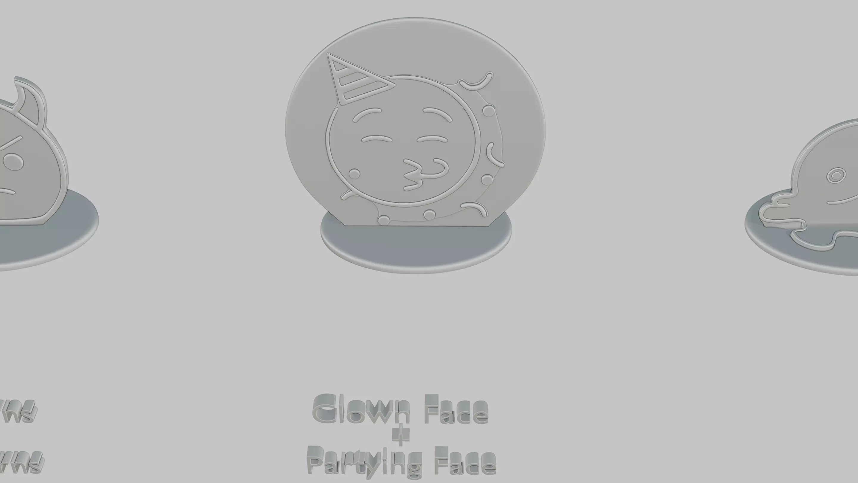 April Fools Day Mini Pack Emoji Statues 3D print model_6