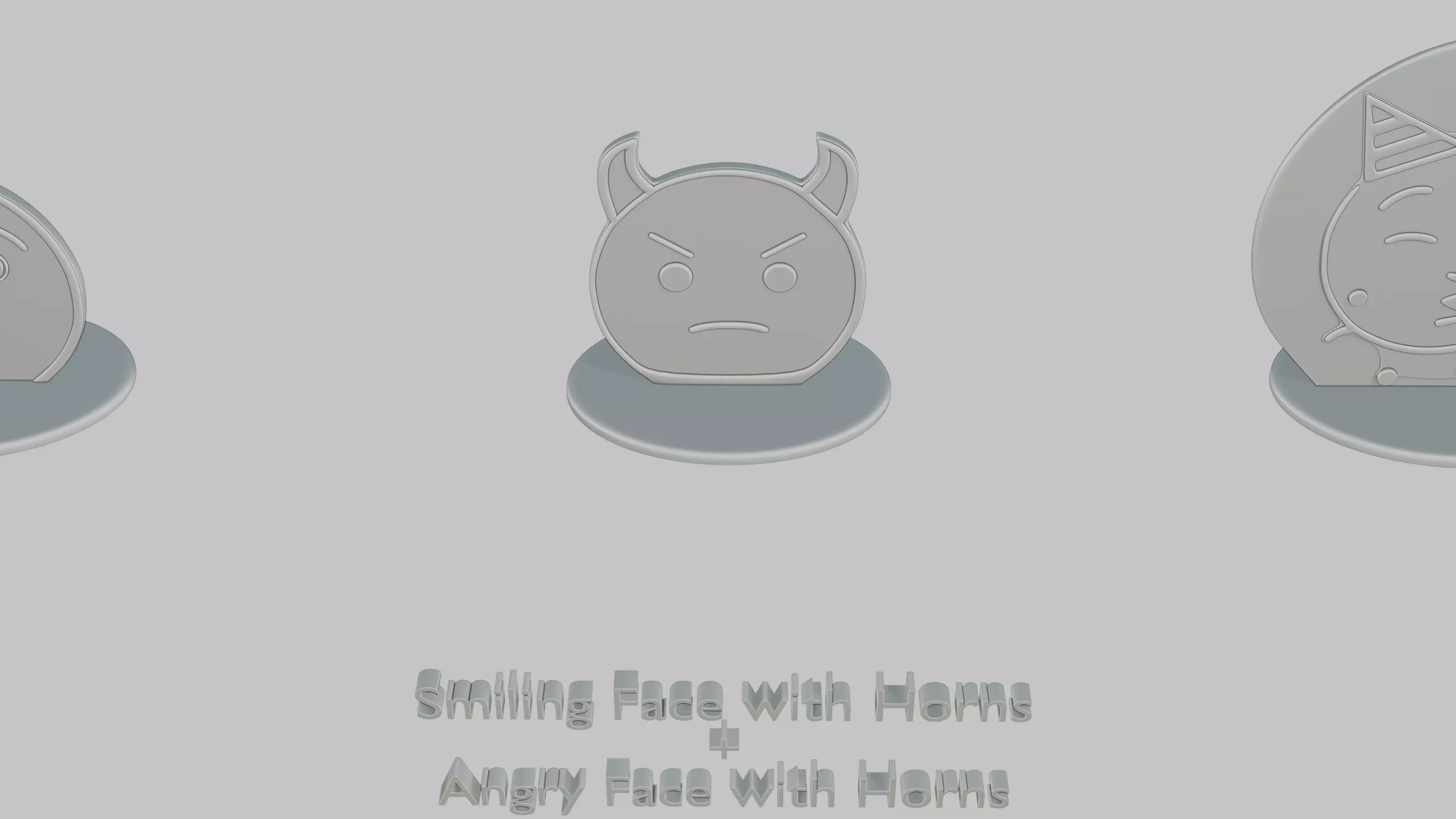 April Fools Day Mini Pack Emoji Statues 3D print model_4