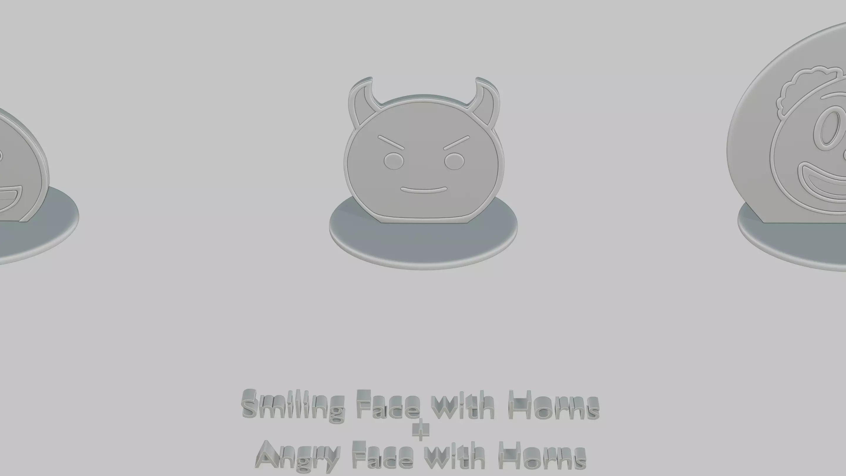 April Fools Day Mini Pack Emoji Statues 3D print model_3