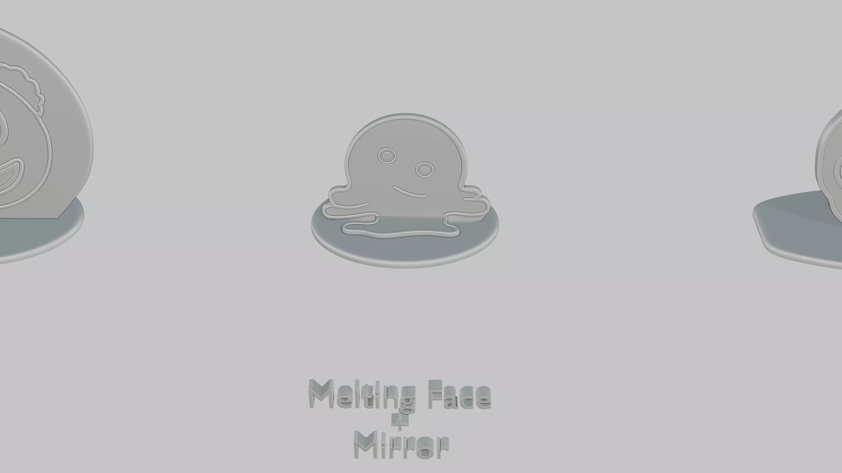 April Fools Day Mini Pack Emoji Statues 3D print model_7