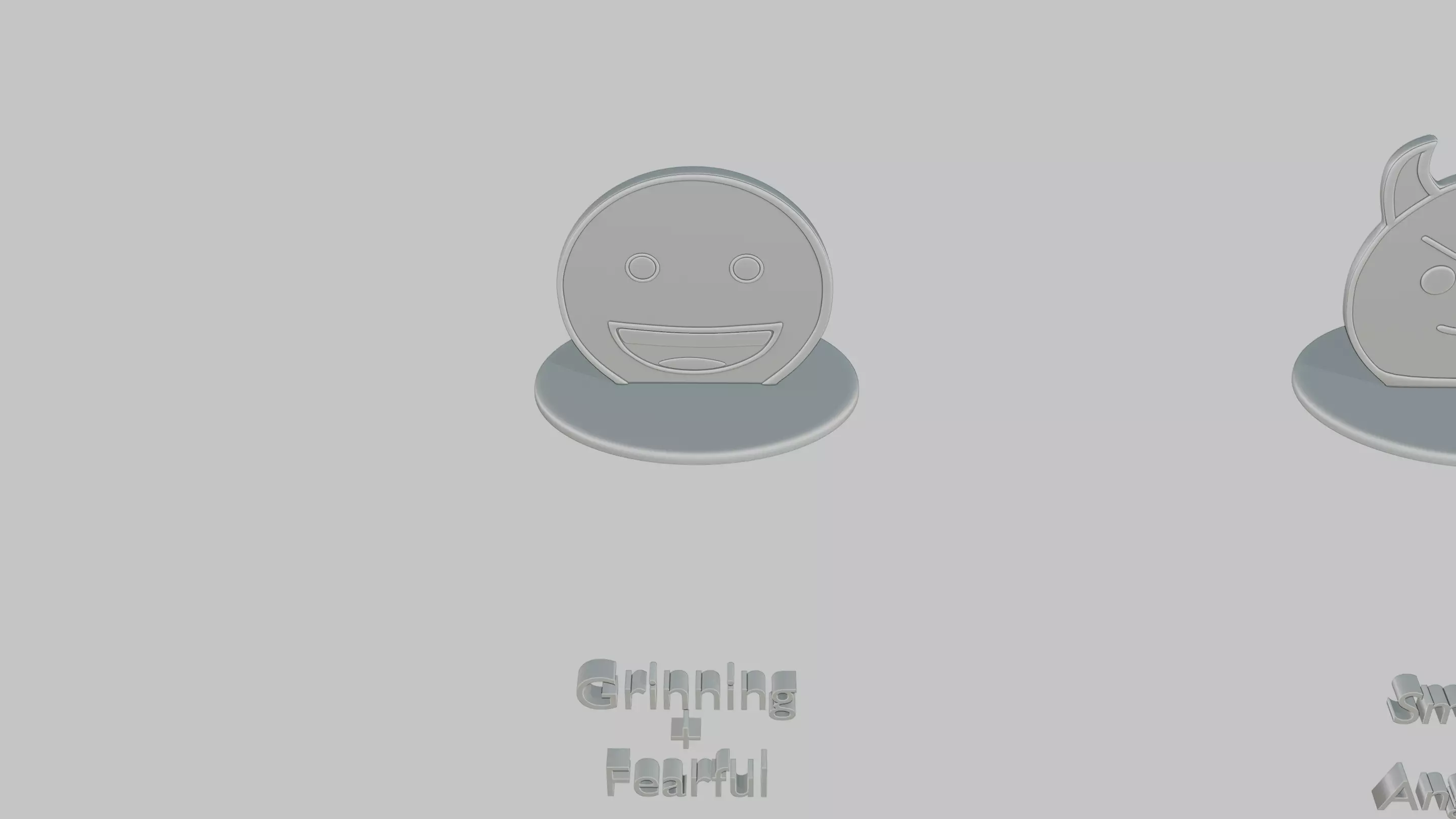 April Fools Day Mini Pack Emoji Statues 3D print model_1