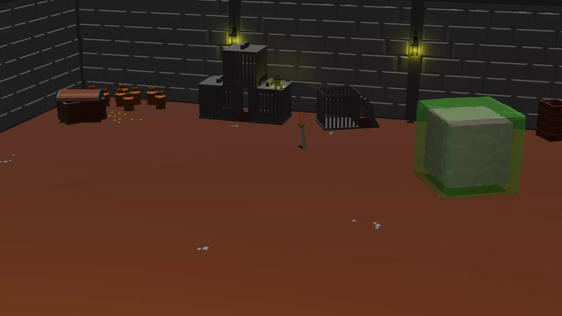 Dungeon asset-pack Low-poly 3D model_1