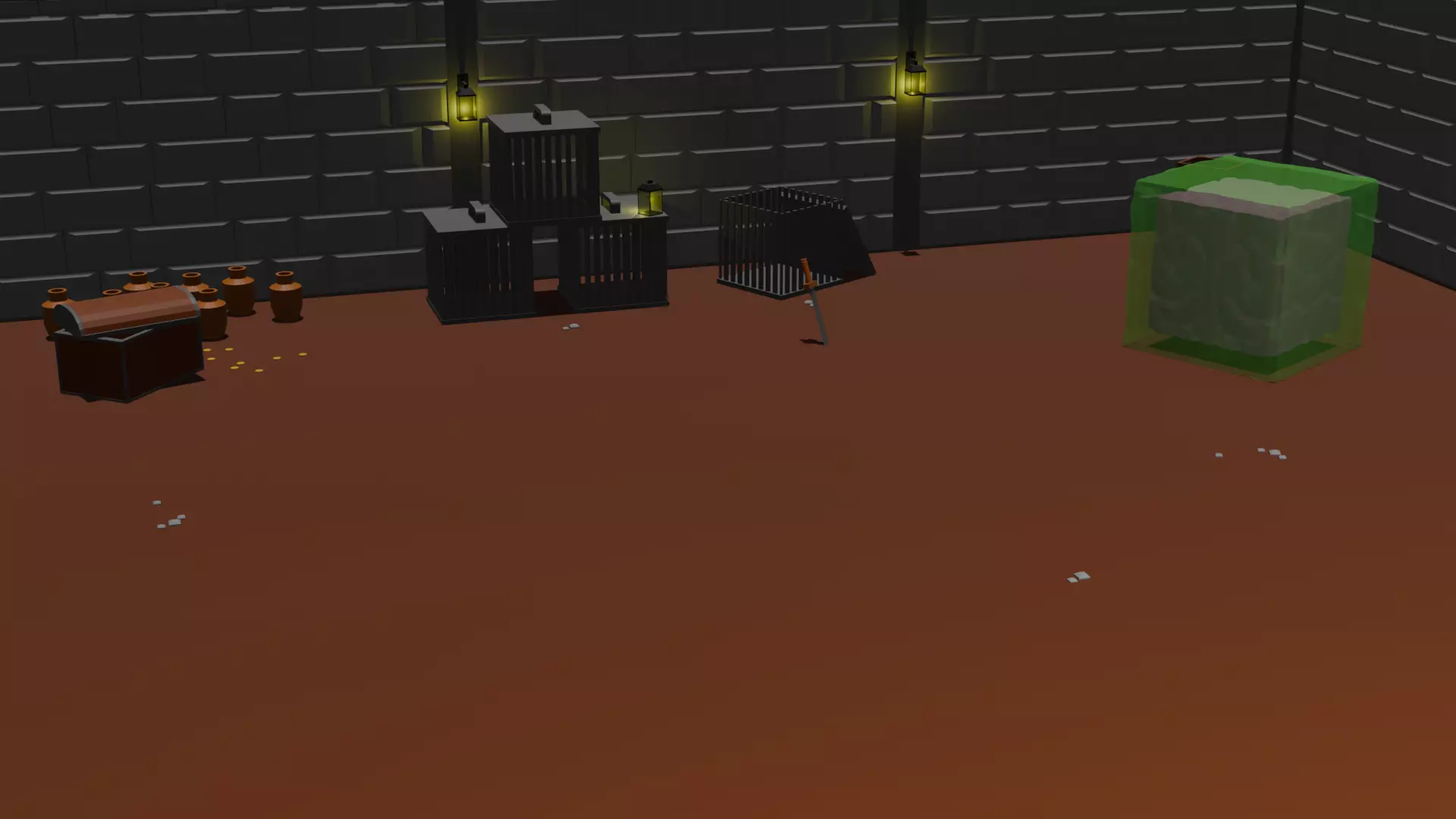 Dungeon asset-pack Low-poly 3D model_2