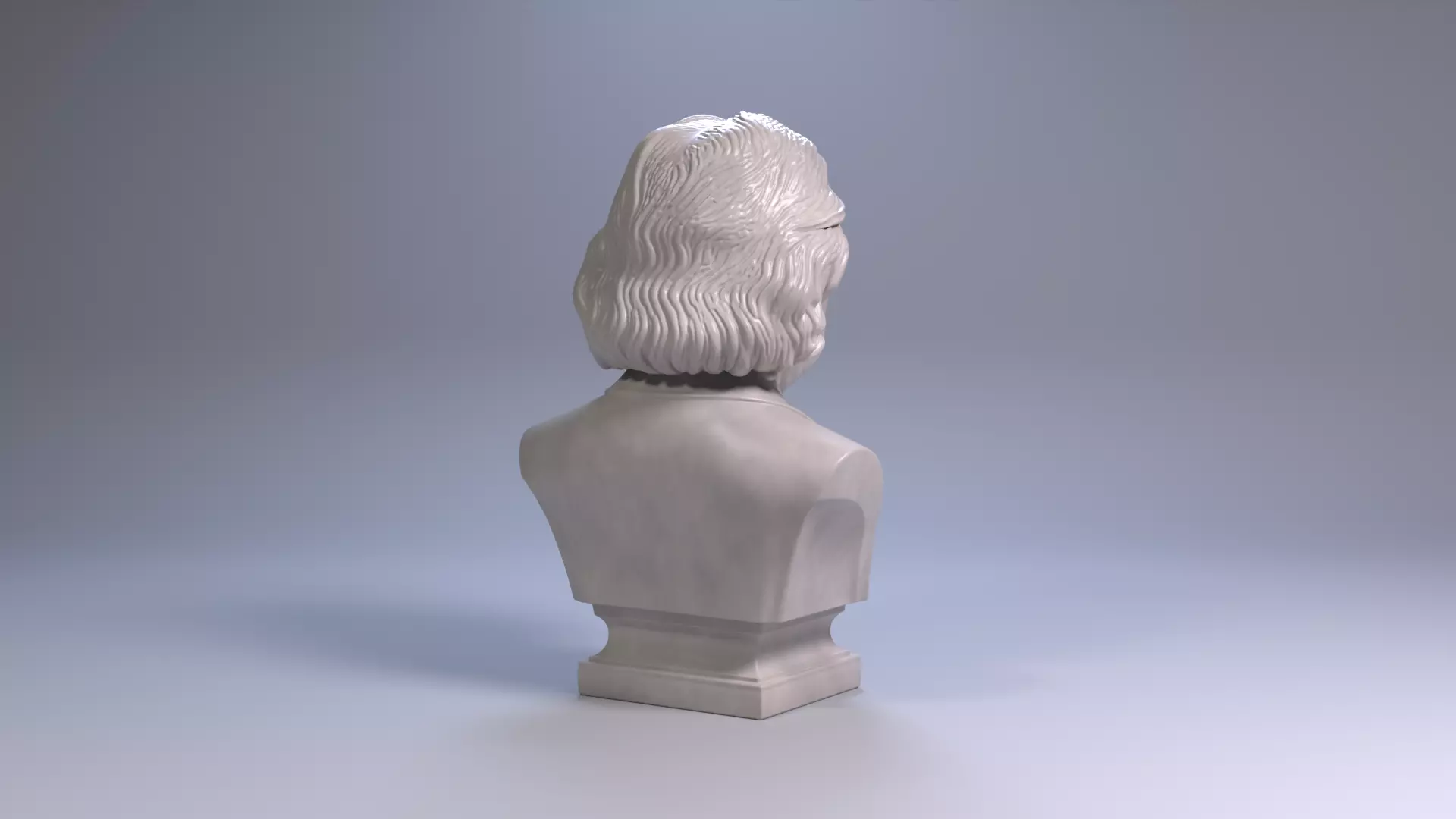 Albert Einstein Bust Sculpture 3D Print Model STL Printable Bust 3D print model_19
