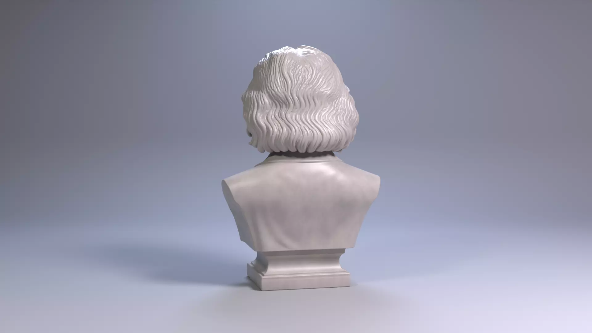 Albert Einstein Bust Sculpture 3D Print Model STL Printable Bust 3D print model_18