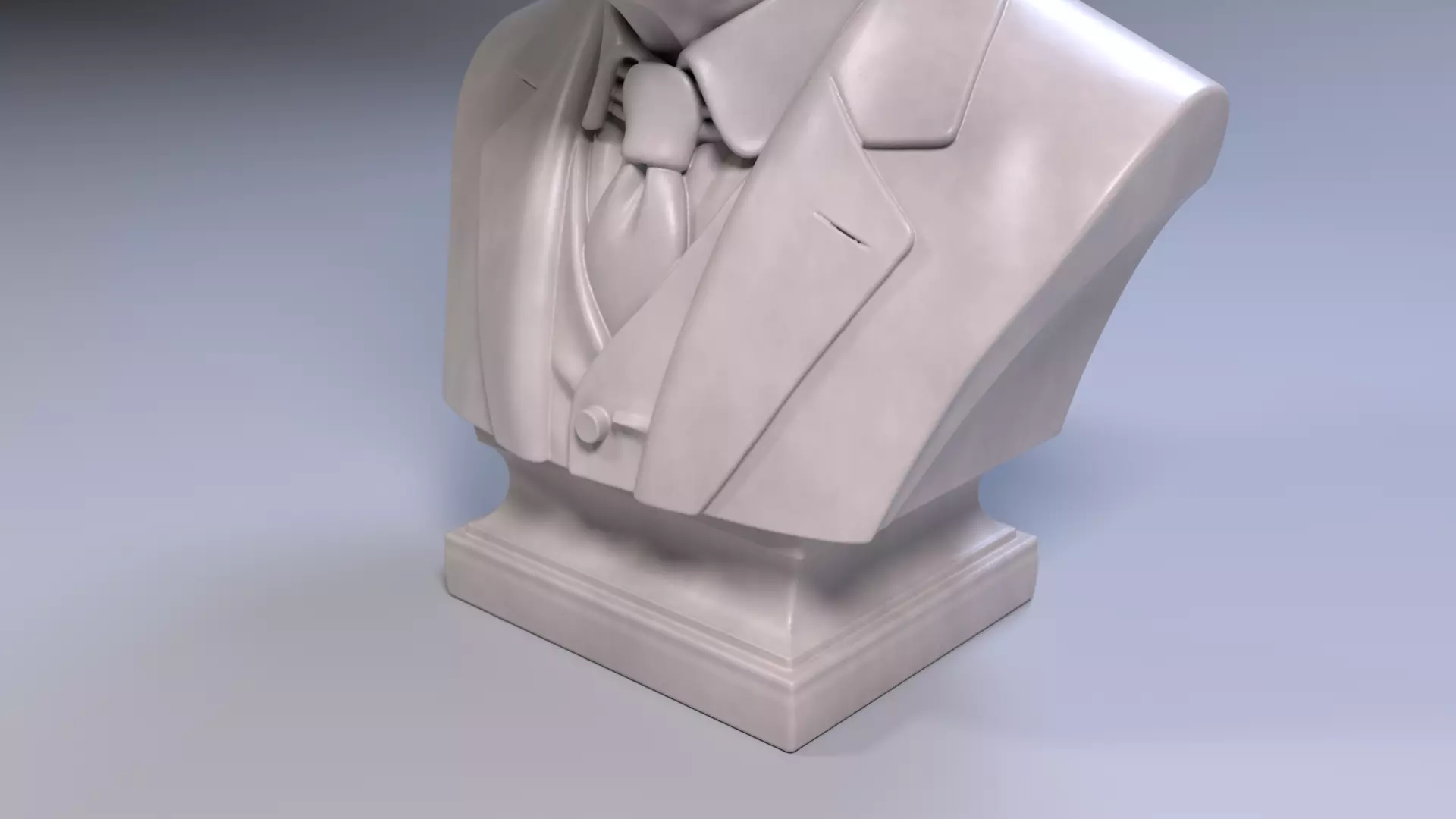 Albert Einstein Bust Sculpture 3D Print Model STL Printable Bust 3D print model_10