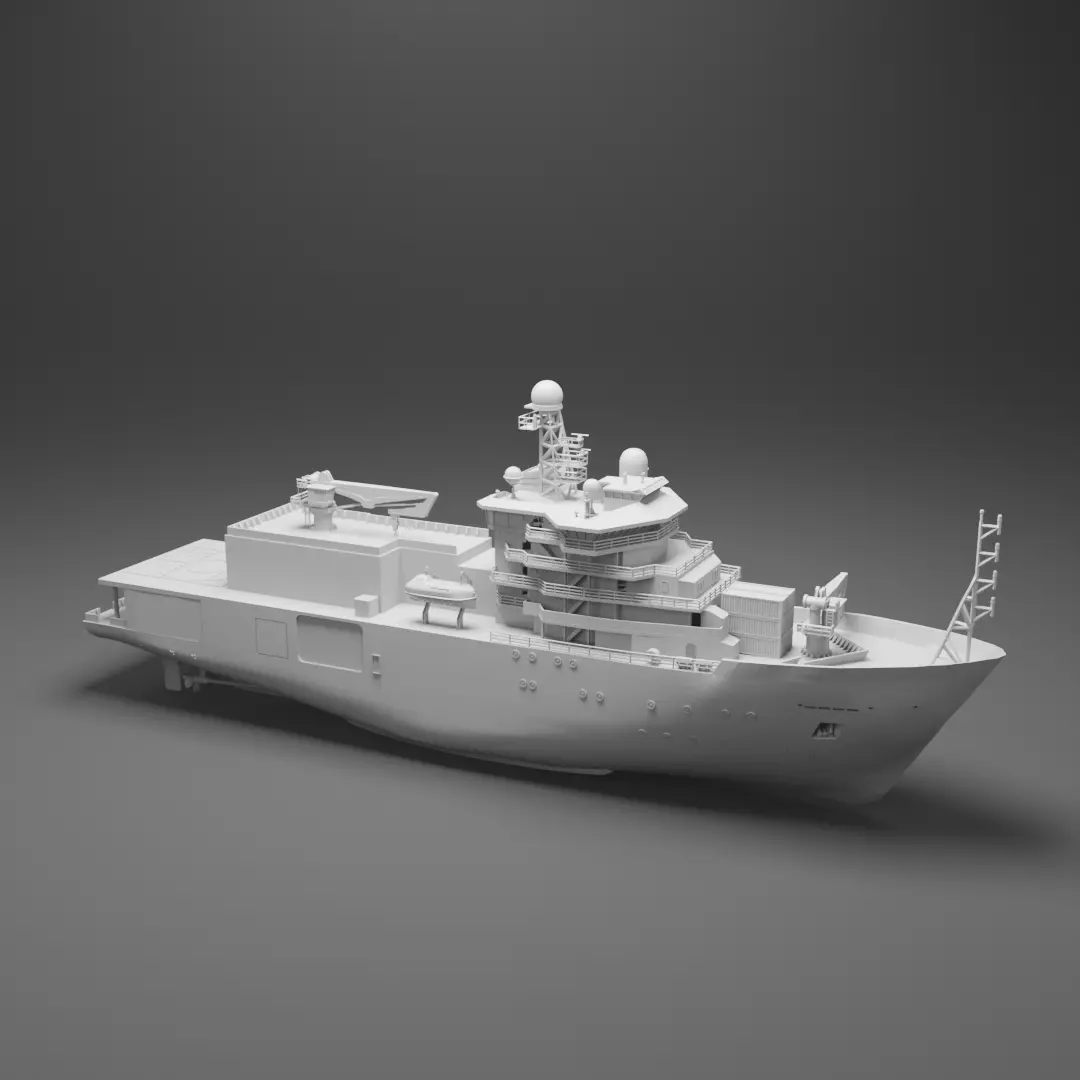 Navio Almirante Saldanha - High Detail 3D for Resin Printing 3D print model_1