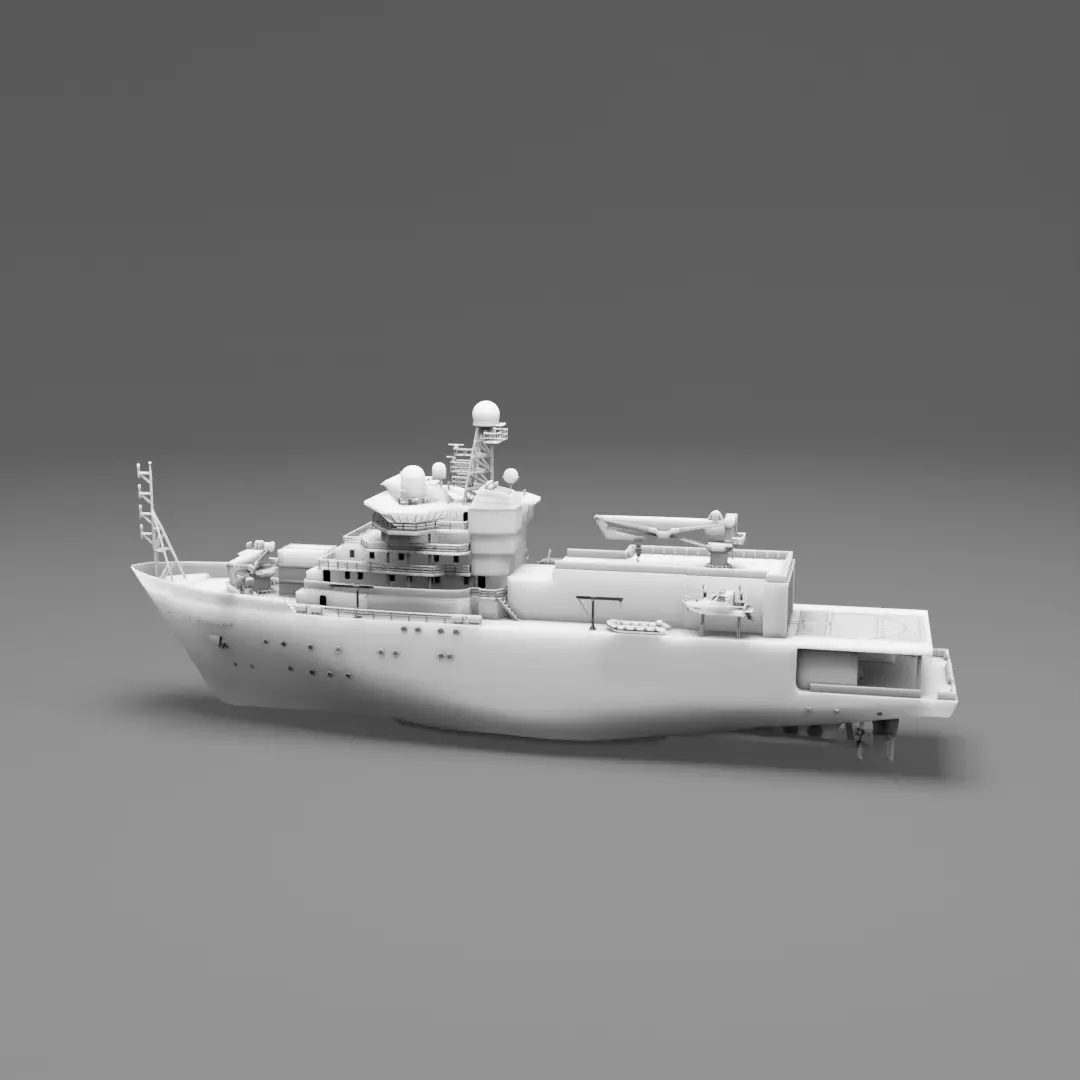 Navio Almirante Saldanha - High Detail 3D for Resin Printing 3D print model_0