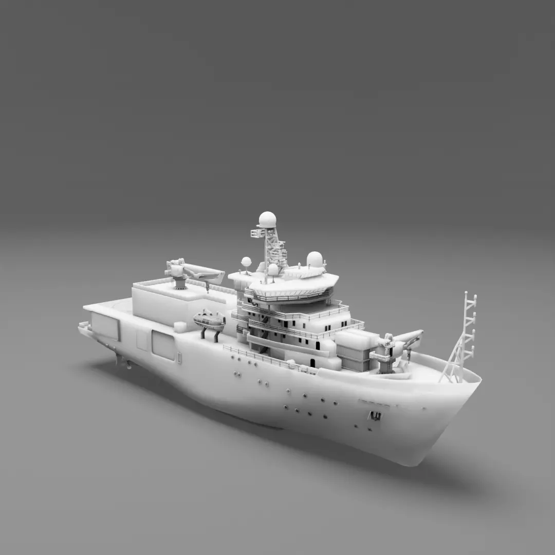 Navio Almirante Saldanha - High Detail 3D for Resin Printing 3D print model_4