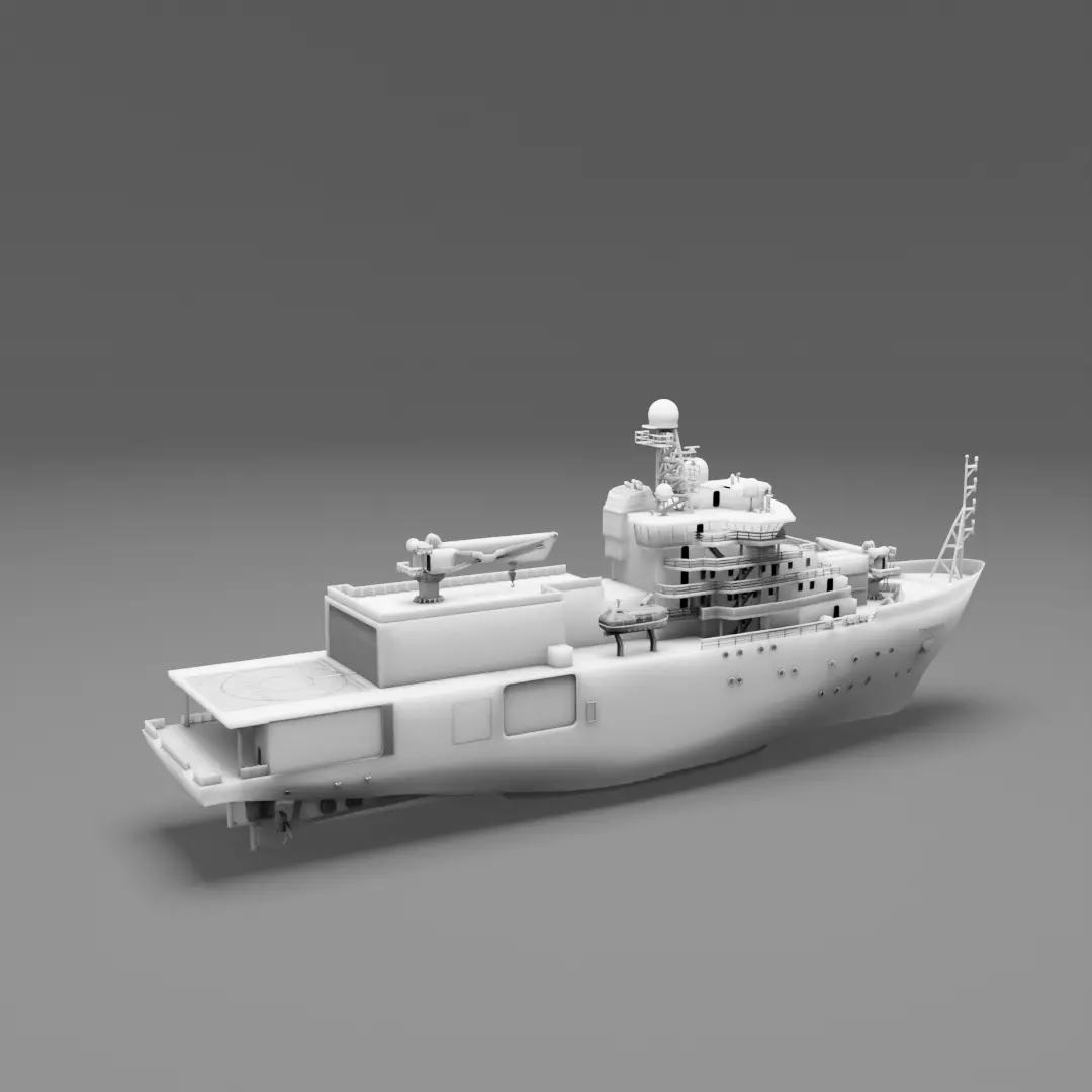 Navio Almirante Saldanha - High Detail 3D for Resin Printing 3D print model_3