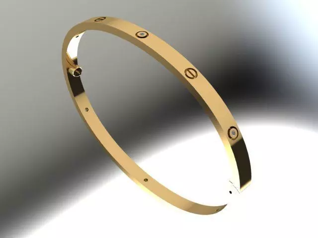 love bracelet with diamonds 3D print model_1
