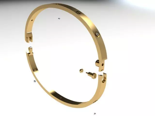 love bracelet with diamonds 3D print model_3