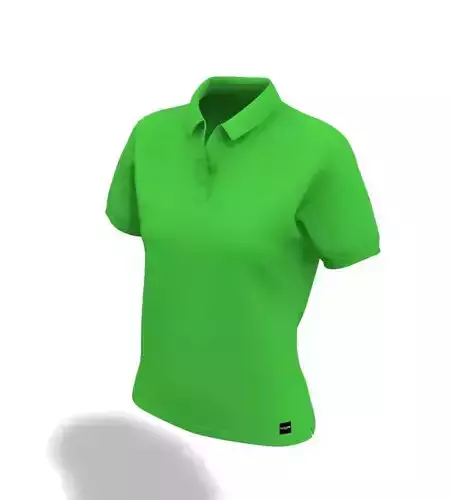 Women Polo Shirt Mockup    7 Colors   3 Views   PNG Only