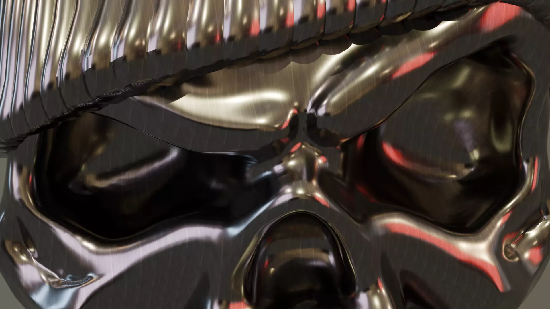 Skull with a cigar 3D print model_6