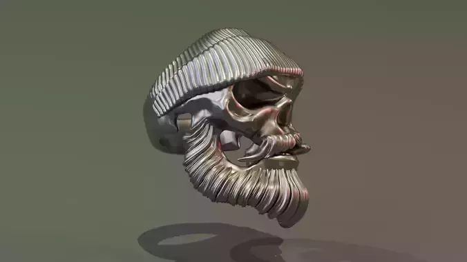 Skull with a cigar
