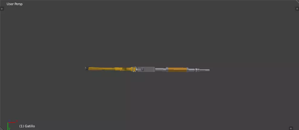 Bataan 71 Low poly Escopeta Low-poly 3D model_2